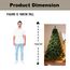 5ft/150cm Künstlichen Weihnachtsbaum Alaskan Pine Grün 350 Spitzen Xmas Home Dekorationen 1,5m, Metallständer