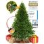 ArtiTree Künstlicher Weihnachtsbaum 180 cm – 100 % Spritzguss Nordfichte | Premium Tannenbaum naturgetreu inkl. FSC-Holzständer & Aufbewahrungstasche