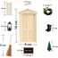 Super Idee Wichteltür Ostern Weihnachten Set Miniatur Wichtel Wichtel Tür Nissedor mit Zubehör Stiefel Weihnachtsbaum Dekokranz Holzleiter Verzierungen für Ostern Weihnachten