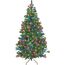 SHATCHI Künstlicher Weihnachtsbaum aus Alaska-Kiefer mit grünen Spitzen, Weihnachtsdekorationsbaum für Zuhause mit Metallständer, farbenfrohes Alaska-Grün, 150 cm