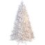 SHATCHI Künstlicher Weihnachtsbaum, weiße Alaska-Kiefernspitzen, für Weihnachten, Zuhause, Weihnachtsdekoration, Metallständer, warmes Alaska-Weiß, 7ft/210 cm