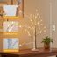 EAMBRITE 2er Set Lichterbaum Lichterzweige für Innen 24 Warmweiß LEDs Bäumchen Birken Dekozweige Batteriebetrieb Weihnachtsdeko für Zuhause Party Geburtstag Hochzeit Innendekoration (60cm/2ft)