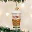 Old World Christmas Kaffeetasse und Teeglas geblasene Ornamente für Weihnachtsbaum