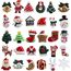 Kesote 30x Weihnachten Deko Streudeko Tischdeko Weihnachtsschmuck Konfetti Kunstharz Mini Zubehör Kunstharz Miniatur Klein Figur zum Basteln DIY Geschenk Mitgebsel für Adventskalender