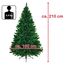 BB Sport Christbaum Weihnachtsbaum 210 cm Mittelgrün PVC Tannenbaum Künstlich Standfuß Klappsystem
