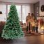 7ft/210cm Künstlichen Weihnachtsbaum Alaskan Pine Grün 800 Spitzen Xmas Home Dekorationen 2,1m, Metallständer