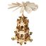 BRUBAKER Weihnachtspyramide Holzpyramide - Natur - 3 Etagen - 45 cm Höhe - handbemalte Figuren