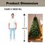 Shatchi 6ft Weihnachtsbaum GRÜN 550 Alaskan Pines Künstlicher Weihnachtsbaum mit Metallständer 180 cm