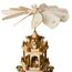 BRUBAKER Weihnachtspyramide Holzpyramide - Natur - 3 Etagen - 45 cm Höhe - handbemalte Figuren