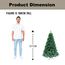 Gift 4 All Occasions Künstlicher Weihnachtsbaum, mit Metallständer, Form Kiefer, 230 Spitzen, 1,2 m, Grün
