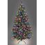 SHATCHI Künstlicher Weihnachtsbaum, Alaska-Kiefer, Schwarze Spitzen, Weihnachtsdekoration für Zuhause mit Metallständer, bunt, Alaskan-Schwarz, 4ft/120 cm