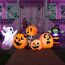 Joiedomi DREI Aufblasbare Halloween-Figuren und Kürbisbeet Aufblasbare aufblasbare Gegenstände mit eingebauten LEDs für Halloween-Partys im Innen- und Außenbereich, Hof, Rasen, Gartendekorationen