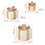LED Geschenkboxen mit Timer 3er Set - Creme - Weihnachts Dekoboxen warm weiß beleuchtet - Weihnachten Advent Winter Christbaum Deko Beleuchtung Batterie betrieben