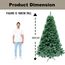12ft/360cm Künstlichen Weihnachtsbaum Alaskan Pine Grün 2800 Spitzen Xmas Home Dekorationen 3.6m, Metallständer
