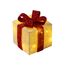 Bambelaa! 3er Led Deko Geschenke Leucht Boxen Timer Weihnachts Dekoration Weihnachtsdeko Beleuchtet Deko Weihnachten (Gelb)