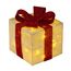 Bambelaa! 3er Led Deko Geschenke Leucht Boxen Timer Weihnachts Dekoration Weihnachtsdeko Beleuchtet Deko Weihnachten (Gelb)