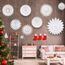 TUPARKA 16 Pcs White Paper Schneeflockendekorationen Papier Schneeflocken Hängende Dekoration Winter Weihnachten Hochzeit Taufe Dekorationen, sortieren Größe