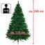 BB Sport Christbaum Weihnachtsbaum 240 cm Mittelgrün PVC Tannenbaum Künstlich Standfuß Klappsystem