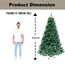 10ft/300cm Künstlichen Weihnachtsbaum Alaskan Pine Grün 1800 Spitzen Xmas Home Dekorationen 3m, Metallständer