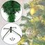 BB Sport Christbaum Weihnachtsbaum 240 cm Mittelgrün PVC Tannenbaum Künstlich Standfuß Klappsystem