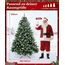 Yorbay künstlicher Weihnachtsbaum Tannenbaum mit Ständer 120cm-240cm für Weihnachten-Dekoration Mehrweg (Weihnachtsbaum mit Schnee, 210cm)