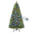 SHareconn 180cm Weihnachtsbaum künstlich Scharnier Weihnachtsbaum mit Beleuchtung 330 Warmweißen und Mehrfarbigen Lichtern，8 Transformationsmodi，1018 Zweigspitzen und Faltbarem Metallständer