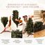 Premium Weihnachtsbaum künstlich 150cm - TESTSIEGER 10 Jahre GARANTIE - Naturgetreu, dichte Zweige, Künstlicher Weihnachtsbaum mit Holzständer, Christmas Tree Tannenbaum künstlich 150 cm Pure Living