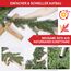 Wolkenland Künstlicher Weihnachtsbaum 180cm, in Premium Qualität - Mit Aufbewahrungstasche und Holzständer – Naturgetreu und mit dicht bestückten Zweigen – Künstliche Weihnachtsbäume