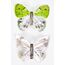 HEITMANN DECO - Schmetterlinge mit Clip zur Befestigung - 10-teiliges Deko-Set in grün, weiß und braun - Verschiedene Größen