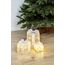 LED Geschenkboxen mit Timer 3er Set - WEIß - Weihnachts Dekoboxen warm weiß beleuchtet - Weihnachten Advent Winter Christbaum Deko Beleuchtung Batterie betrieben