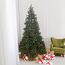 RS Trade 19001 Spessarttanne 100% PVC 120 cm Weihnachtsbaum künstlich (Ø ca. 92 cm) 644 Spitzen und Schnellaufbau Klappsystem, schwer entflammbar, unechter Tannenbaum inkl. Christbaum Ständer