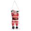 [en.casa] Weihnachtsmann auf Leiter 85cm Weihnachts Deko Weihnachten Figur Nikolaus