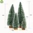 Mini Weihnachtsbaum Künstlicher, 4 Stück Mini Tannenbaum Künstlich mit Schnee-Effek, Weihnachtsdeko Weihnachten Tischdeko DIY Klein Mini Christbaum 10/15/20/25 cm (Grün)