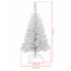 Künstlicher Weihnachtsbaum weiß inklusive Metall Ständer - 90 cm - Kunst Tannenbaum mit Baumständer klappbar - Weihnachtsdeko Christbaum Schneetanne Weihnachtstanne Kunstschnee Tanne unecht