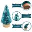 Sunreek 24 Stück künstliche Mini Weihnachten Sisal Schnee Frost Bäume, Kunststoff Winter Schnee Ornamente Bäume