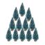 Sunreek 24 Stück künstliche Mini Weihnachten Sisal Schnee Frost Bäume, Kunststoff Winter Schnee Ornamente Bäume
