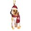 Design Toscano Beagle Festlicher Hund Weihnachtsbaumornament Weihnachtsdeko, Polyresin, vollfarbe, 8 cm