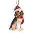 Design Toscano Beagle Festlicher Hund Weihnachtsbaumornament Weihnachtsdeko, Polyresin, vollfarbe, 8 cm
