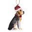 Design Toscano Beagle Festlicher Hund Weihnachtsbaumornament Weihnachtsdeko, Polyresin, vollfarbe, 8 cm