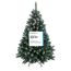 RS Trade 15013 Schneebaum 120 cm Weihnachtsbaum künstlich mit Schnee und Zapfen (Ø ca. 78 cm) ca. 500 Spitzen, schwer entflammbarer Tannenbaum mit Schnellaufbau Klappsystem, inkl. Christbaum Ständer