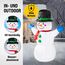 MONZANA® Aufblasbarer Schneemann XL 120cm LED Beleuchtet Befestigungsmaterial IP44 Außen Witterungsbeständig Weihnachtsdeko Weihnachtsfigur Christmas
