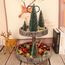Mini Weihnachtsbaum Künstlicher, 4 Stück Mini Tannenbaum Künstlich mit Schnee-Effek, Weihnachtsdeko Weihnachten Tischdeko DIY Klein Mini Christbaum 10/15/20/25 cm (Grün)