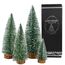 Mini Weihnachtsbaum Künstlicher, 4 Stück Mini Tannenbaum Künstlich mit Schnee-Effek, Weihnachtsdeko Weihnachten Tischdeko DIY Klein Mini Christbaum 10/15/20/25 cm (Grün)