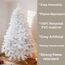 7ft/210cm Künstlichen Weihnachtsbaum Alaskan Pine Weiß 800 Spitzen Xmas Home Dekorationen 2,1m, Metallständer