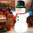 MONZANA® Aufblasbarer Schneemann XL 120cm LED Beleuchtet Befestigungsmaterial IP44 Außen Witterungsbeständig Weihnachtsdeko Weihnachtsfigur Christmas