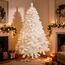 12ft/360cm Künstlichen Weihnachtsbaum Alaskan Pine Weiß 2800 Spitzen Xmas Home Dekorationen 3.6m, Metallständer