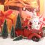 Mini Weihnachtsbaum Künstlicher, 4 Stück Mini Tannenbaum Künstlich mit Schnee-Effek, Weihnachtsdeko Weihnachten Tischdeko DIY Klein Mini Christbaum 10/15/20/25 cm (Grün)