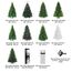 RS Trade HXT 24019 180 cm Pop-Up Schnellaufbau Weihnachtsbaum (Ø ca. 124 cm) mit 1871 Spitzen PE/PVC künstlich, schwer entflammbar, unechter Tannenbaum inkl. Christbaum Ständer aus Metall