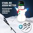 MONZANA® Aufblasbarer Schneemann XL 120cm LED Beleuchtet Befestigungsmaterial IP44 Außen Witterungsbeständig Weihnachtsdeko Weihnachtsfigur Christmas