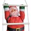 [en.casa] Weihnachtsmann auf Leiter 85cm Weihnachts Deko Weihnachten Figur Nikolaus